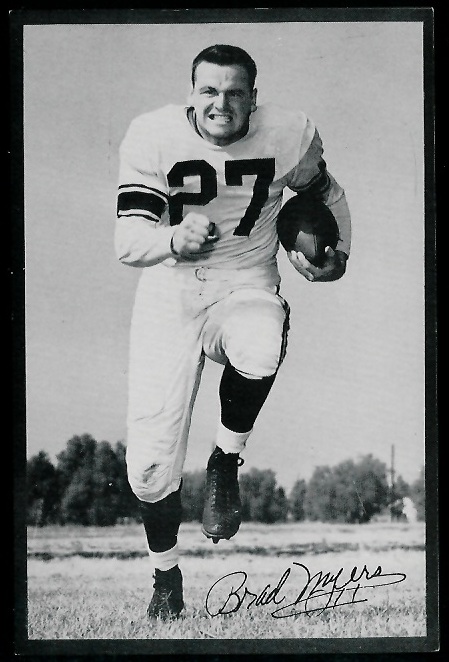 Brad Myers 1953 Rams Team Issue football card Brad Myers 1953 Rams Team Issue football card