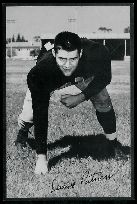 Duane Putnam 1953 Rams Team Issue football card