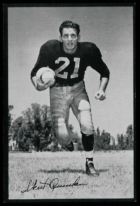 Volney Quinlan 1953 Rams Team Issue football card