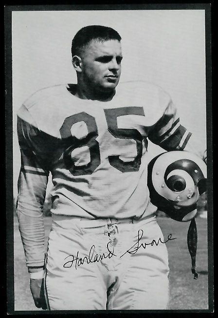 Harland Svare 1953 Rams Team Issue football card