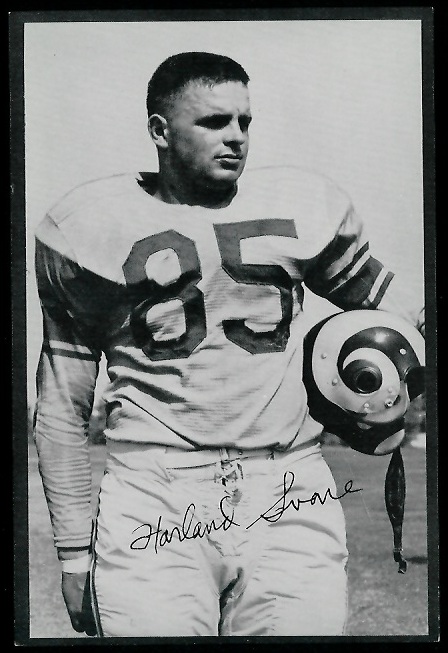 Harland Svare 1953 Rams Team Issue football card Harland Svare 1953 Rams Team Issue football card