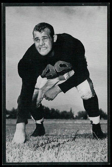 Charles Toogood 1953 Rams Team Issue football card