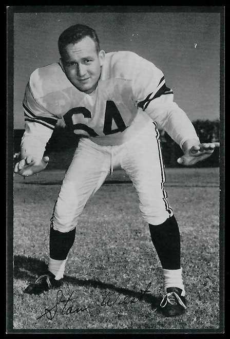 Stan West 1953 Rams Team Issue football card