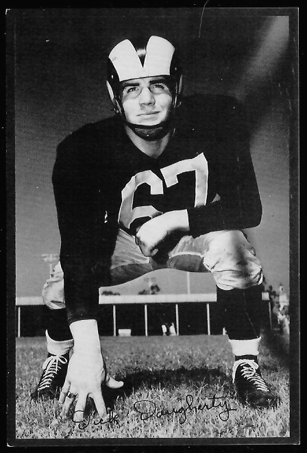 Dick Daugherty 1953 Rams Team Issue football card