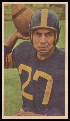Jack Jacobs 1954 Blue Ribbon football card Jack Jacobs 1954 Blue Ribbon football card