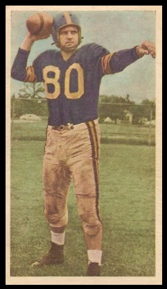 Joe Zaleski 1954 Blue Ribbon football card Joe Zaleski 1954 Blue Ribbon football card