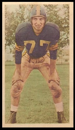 Ron Vaccher 1954 Blue Ribbon football card