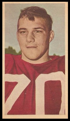 Bob Simpson 1954 Blue Ribbon football card Bob Simpson 1954 Blue Ribbon football card