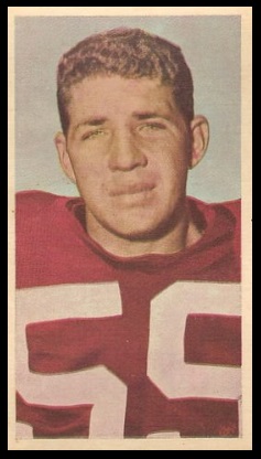 Kaye Vaughan 1954 Blue Ribbon football card Kaye Vaughan 1954 Blue Ribbon football card