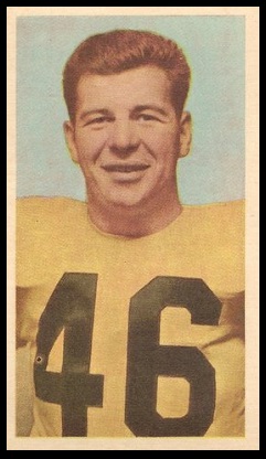 Bill Berezowski 1954 Blue Ribbon football card