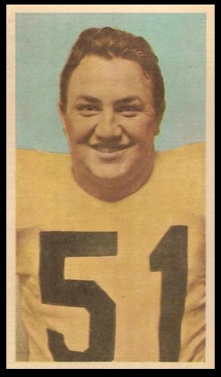 Eddie Bevan 1954 Blue Ribbon football card