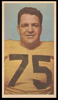 Vince Mazza 1954 Blue Ribbon football card Vince Mazza 1954 Blue Ribbon football card