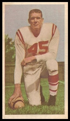 Don Loney 1954 Blue Ribbon football card