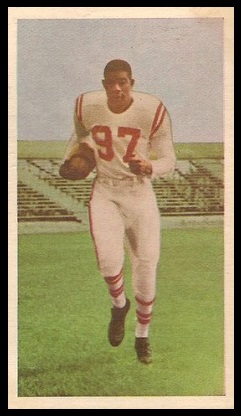 Eddie Macon 1954 Blue Ribbon football card Eddie Macon 1954 Blue Ribbon football card