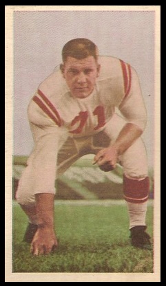 Tom Miner 1954 Blue Ribbon football card