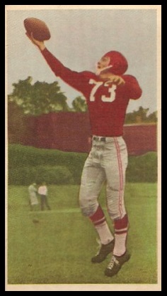 Red O'Quinn 1954 Blue Ribbon football card Red O'Quinn 1954 Blue Ribbon football card