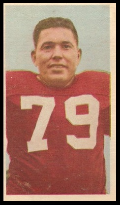 Ray Poole 1954 Blue Ribbon football card