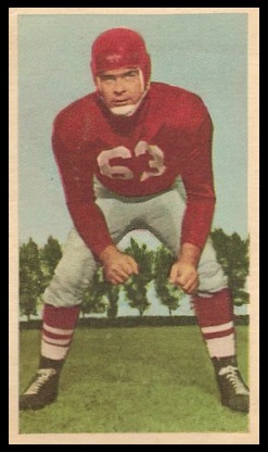 Jim Staton 1954 Blue Ribbon football card Jim Staton 1954 Blue Ribbon football card