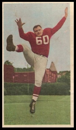 Tex Coulter 1954 Blue Ribbon football card