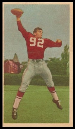 Sam Etcheverry 1954 Blue Ribbon football card