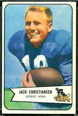 Jack Christiansen 1954 Bowman football card