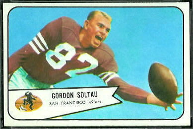 Gordon Soltau 1954 Bowman football card