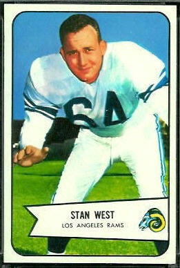 Stan West 1954 Bowman football card