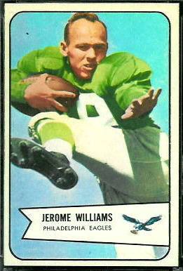 Jerome Williams 1954 Bowman football card