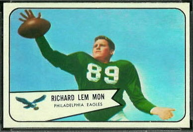 Richard Lemmon 1954 Bowman football card