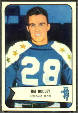 Jim Dooley 1954 Bowman football card