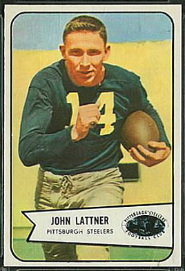 John Lattner 1954 Bowman football card