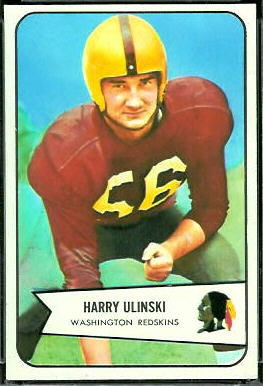 Harry Ulinski 1954 Bowman football card