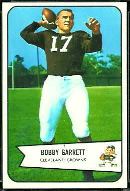 Bobby Garrett 1954 Bowman football card Bobby Garrett 1954 Bowman football card