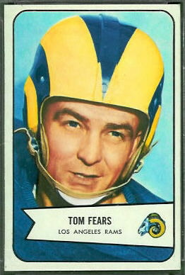 Tom Fears 1954 Bowman football card