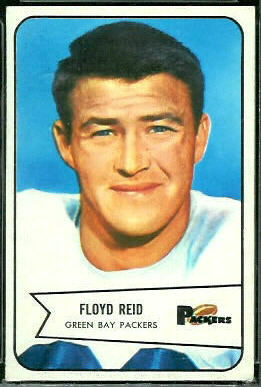 Floyd Reid 1954 Bowman football card