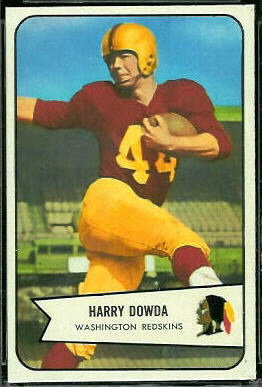 Harry Dowda 1954 Bowman football card