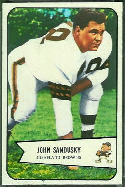 John Sandusky 1954 Bowman football card