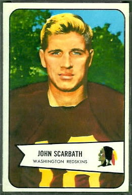 Jack Scarbath 1954 Bowman football card