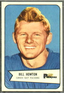 Bill Howton 1954 Bowman football card