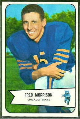 Fred Morrison 1954 Bowman football card