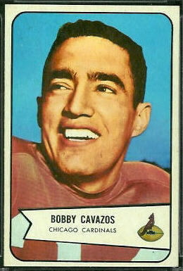Bobby Cavazos 1954 Bowman football card Bobby Cavazos 1954 Bowman football card