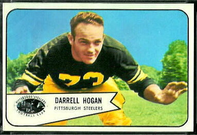 Darrell Hogan 1954 Bowman football card