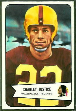 Charlie Justice 1954 Bowman football card Charlie Justice 1954 Bowman football card