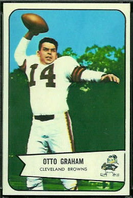 Otto Graham 1954 Bowman football card