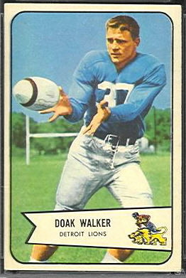 Doak Walker 1954 Bowman football card