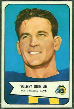 Volney Quinlan 1954 Bowman football card