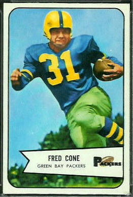 Fred Cone 1954 Bowman football card Fred Cone 1954 Bowman football card