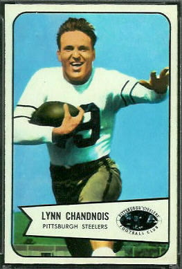 Lynn Chandnois 1954 Bowman football card