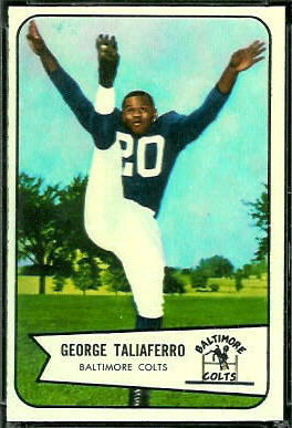 George Taliaferro 1954 Bowman football card