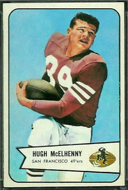 Hugh McElhenny 1954 Bowman football card Hugh McElhenny 1954 Bowman football card